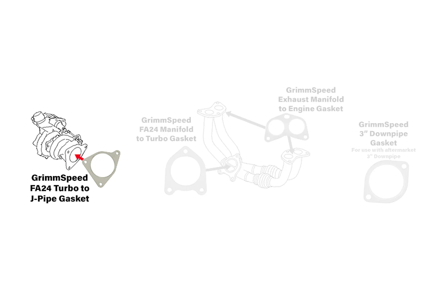 GrimmSpeed Turbo to Downpipe Gasket for 2022+ WRX (026003) - Image 4