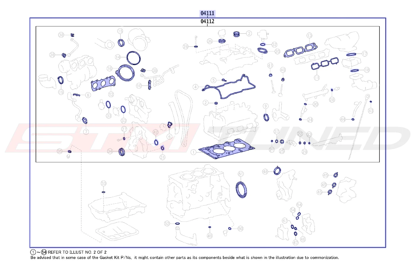Toyota OEM Engine Gasket Kit for GR Corolla (0411118012) - Image 4