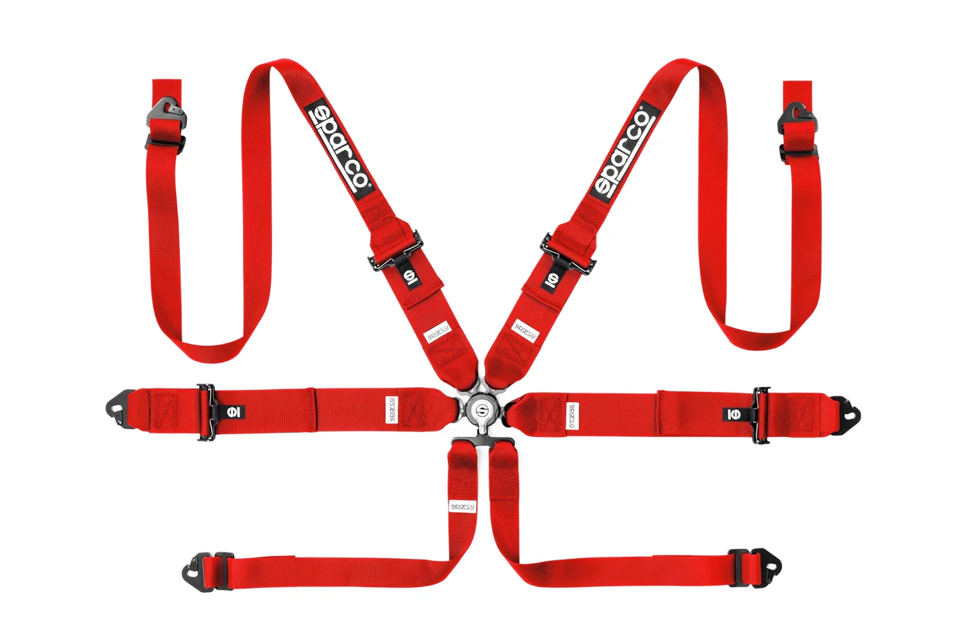 Sparco Competition Harness 6 Point Hans 3"/2" Steel - Image 3