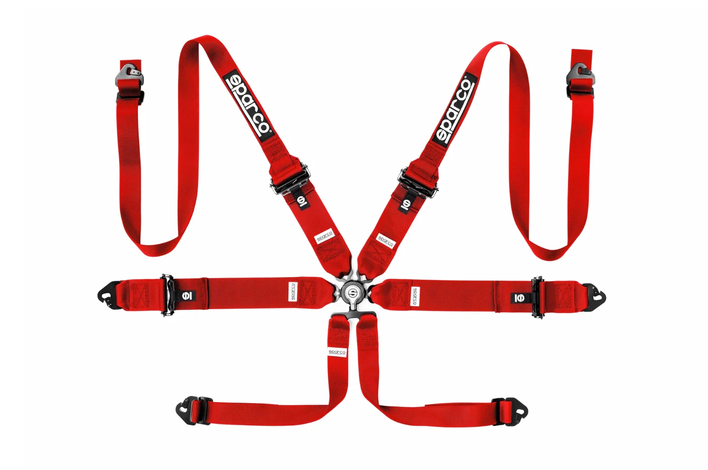 Sparco Competition Harness 6 Point Hans 3"/2" Aluminum - Image 3