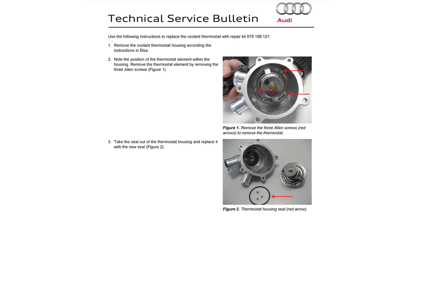 Audi OEM Coolant Thermostat for 17+R8 / Huracan (079198121) - Image 4