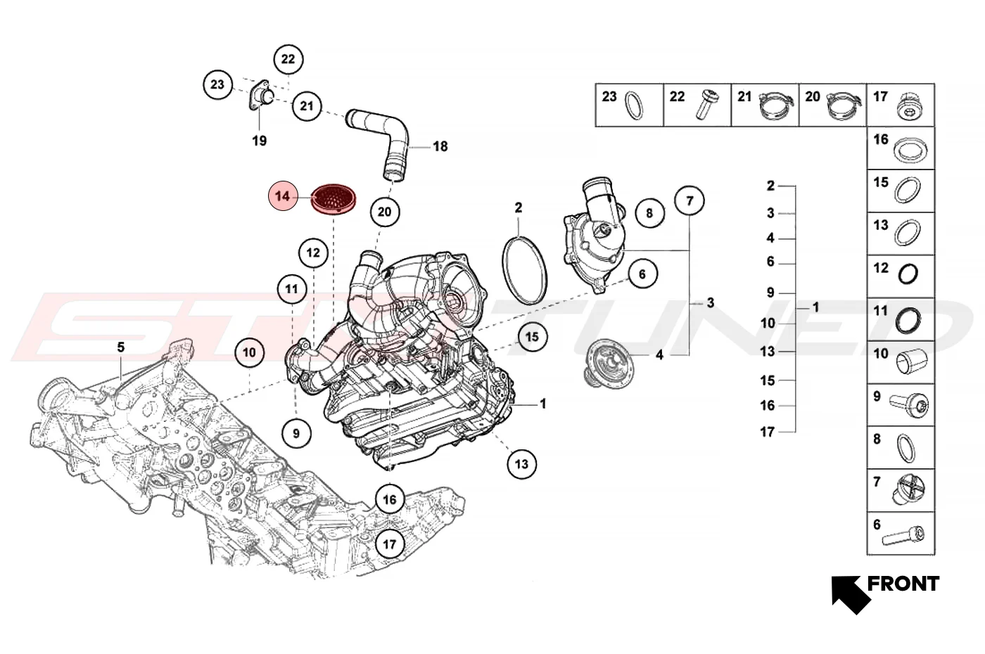 Audi OEM Engine Oil Strainer for V10 R8 Gallardo Huracan (07L103081) - Image 4