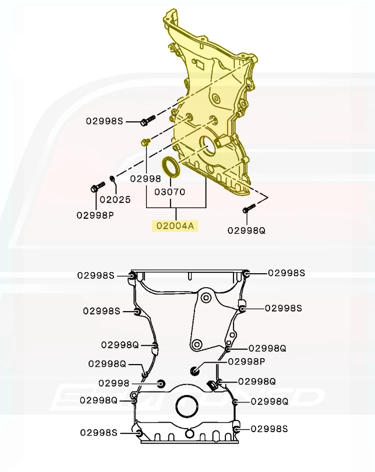 Mitsubishi OEM Timing Cover for Evo X (1060A051) - Image 5