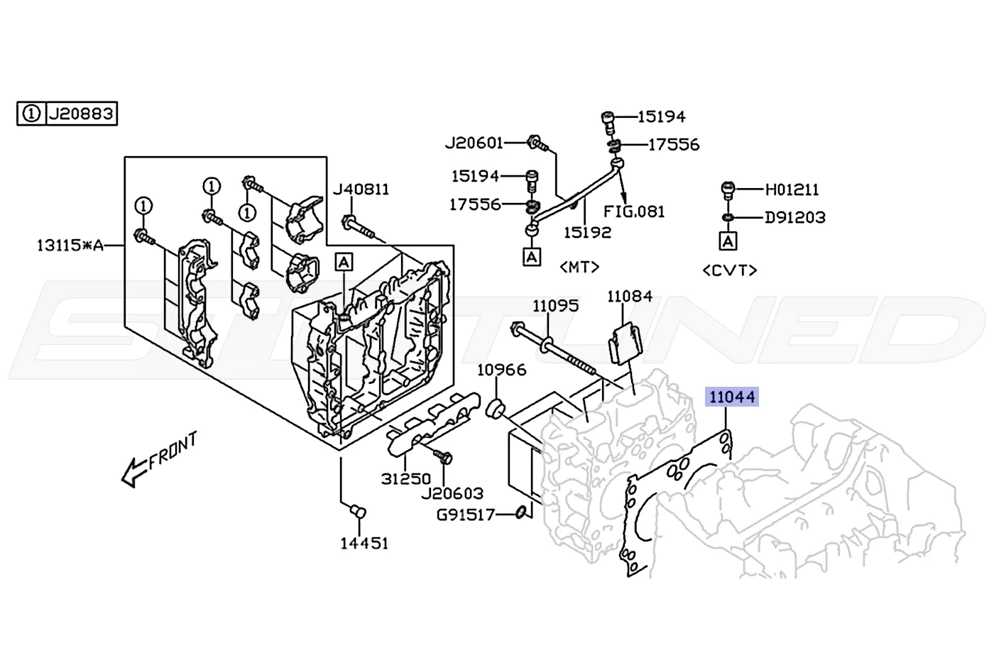 Subaru OEM Head Gasket (RH) for 2022+ WRX (11044AA890) - Image 5