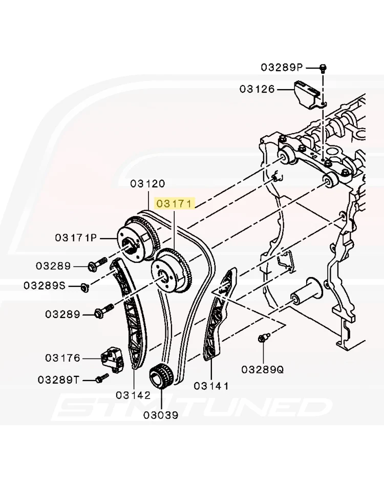 Mitsubishi OEM Intake Cam Gear for Evo X (1147A010) - Image 6