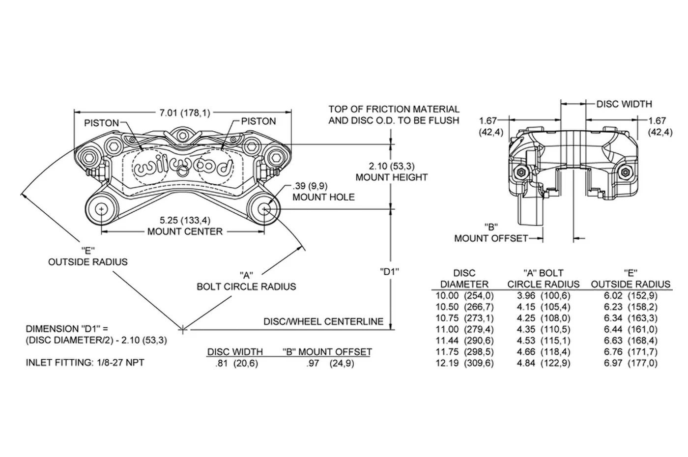 Wilwood Rear Caliper for Foxbody Mustang Brake Kit (120-16190) - Image 12