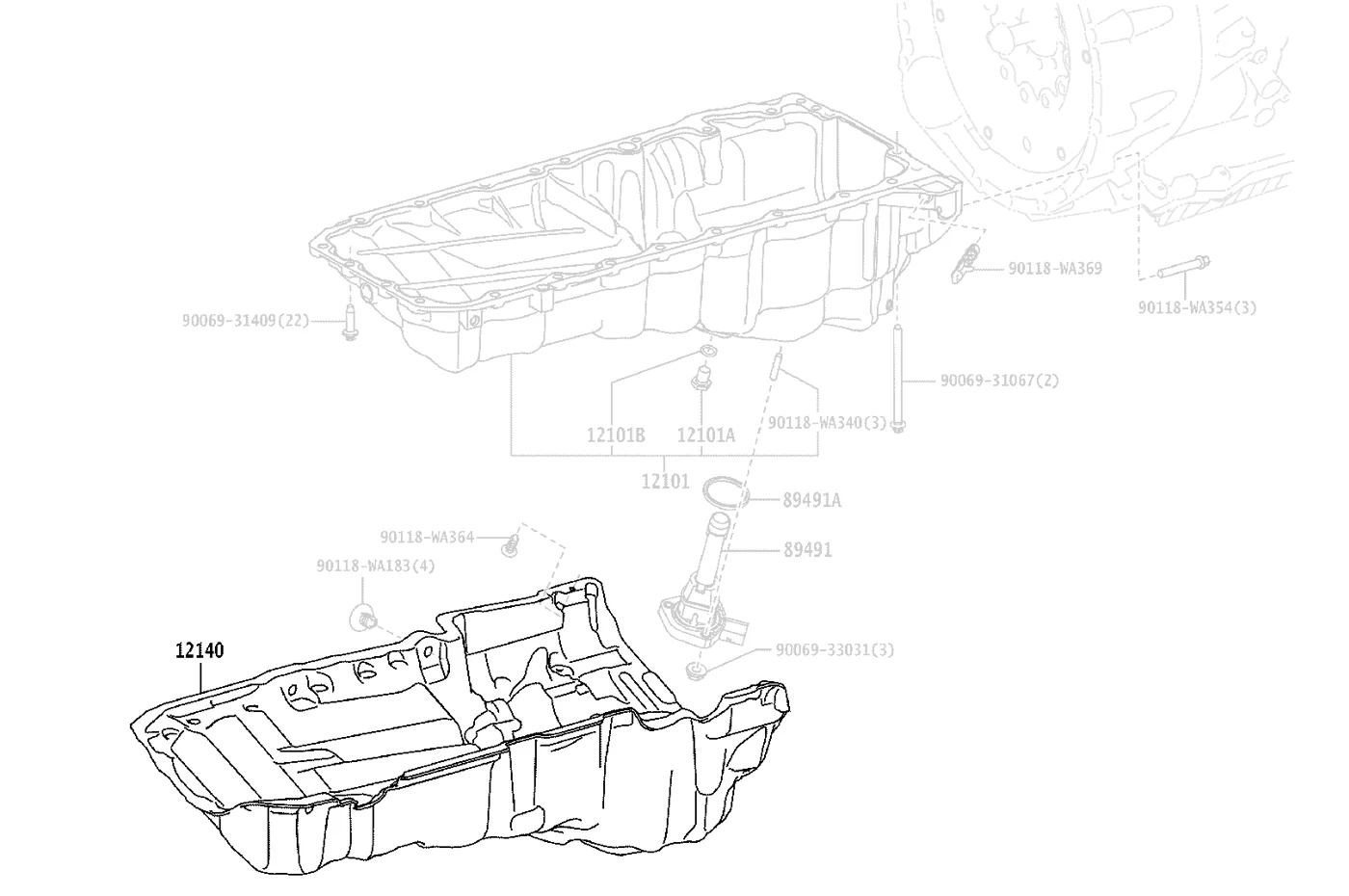 Toyota OEM Engine Oil Pan Cover for 2020 Supra (12140WAA02)