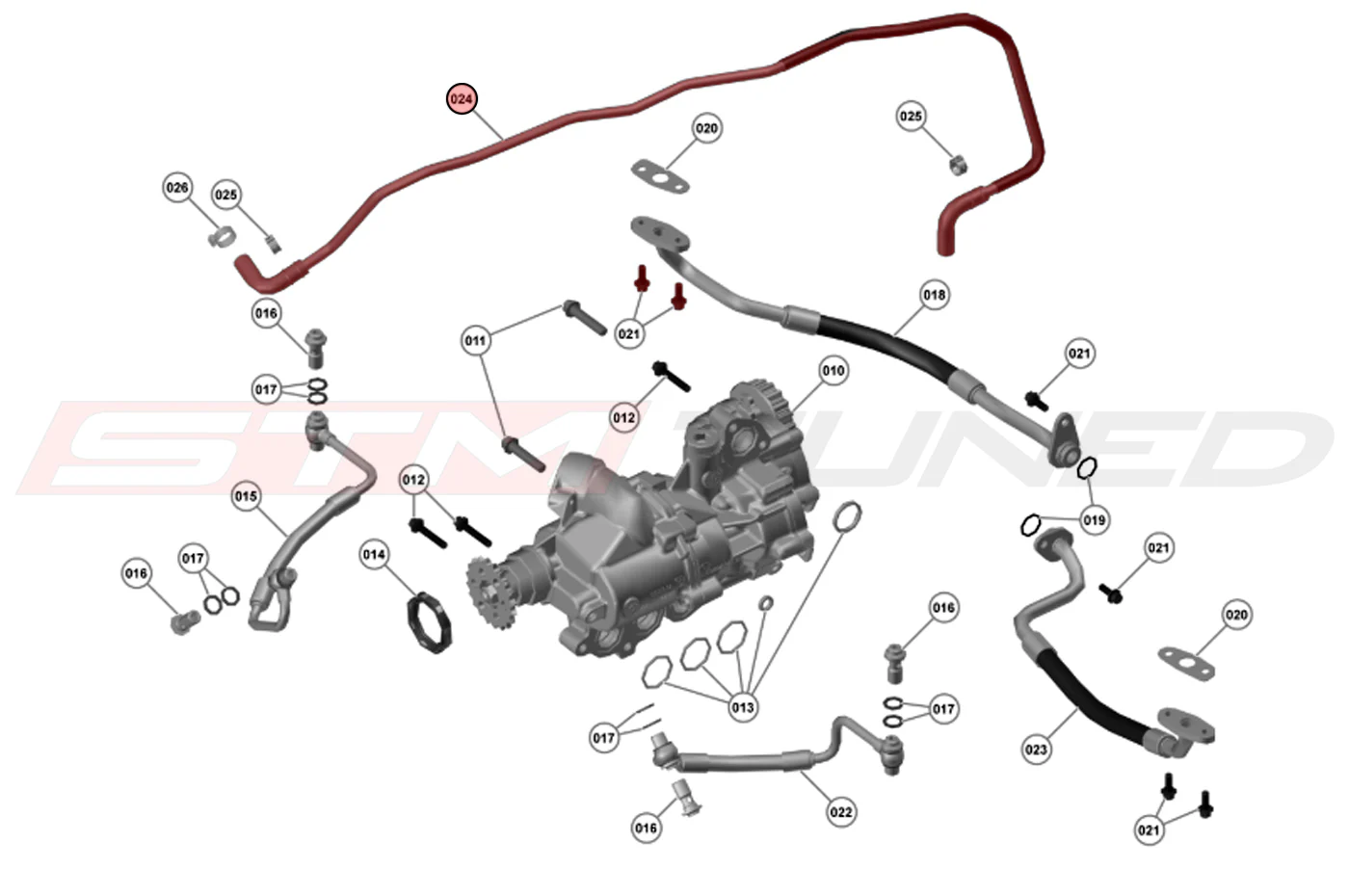McLaren OEM Crankcase Oil Separator Hose for 720S (14F0818CP) - Image 2