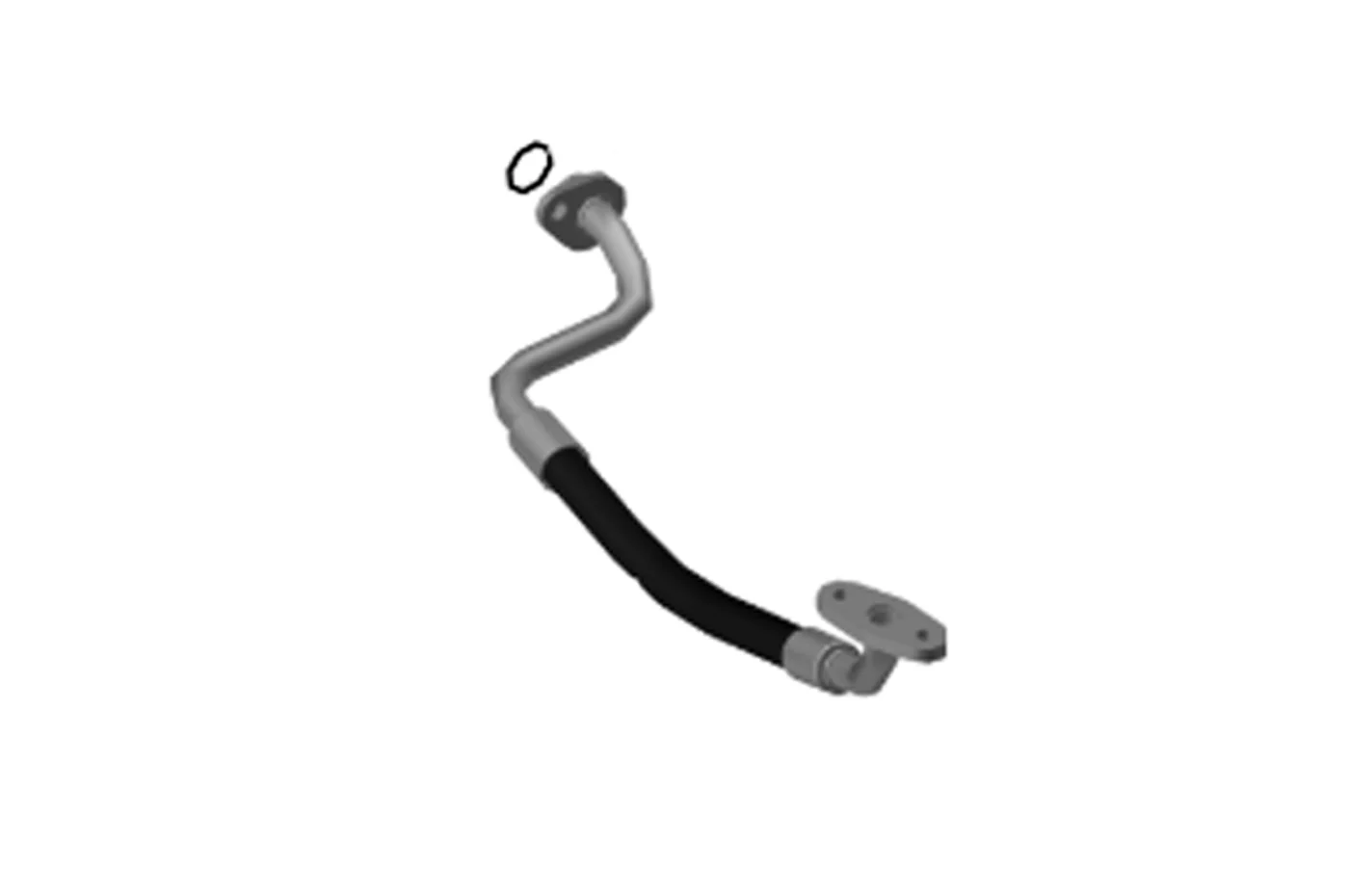 McLaren OEM Turbo Oil Return Hose (LH) for 720S (14F0827CP)