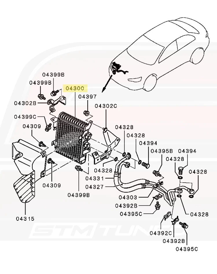 Mitsubishi OEM Engine Oil Cooler for Evo X (1240A056) - Image 5