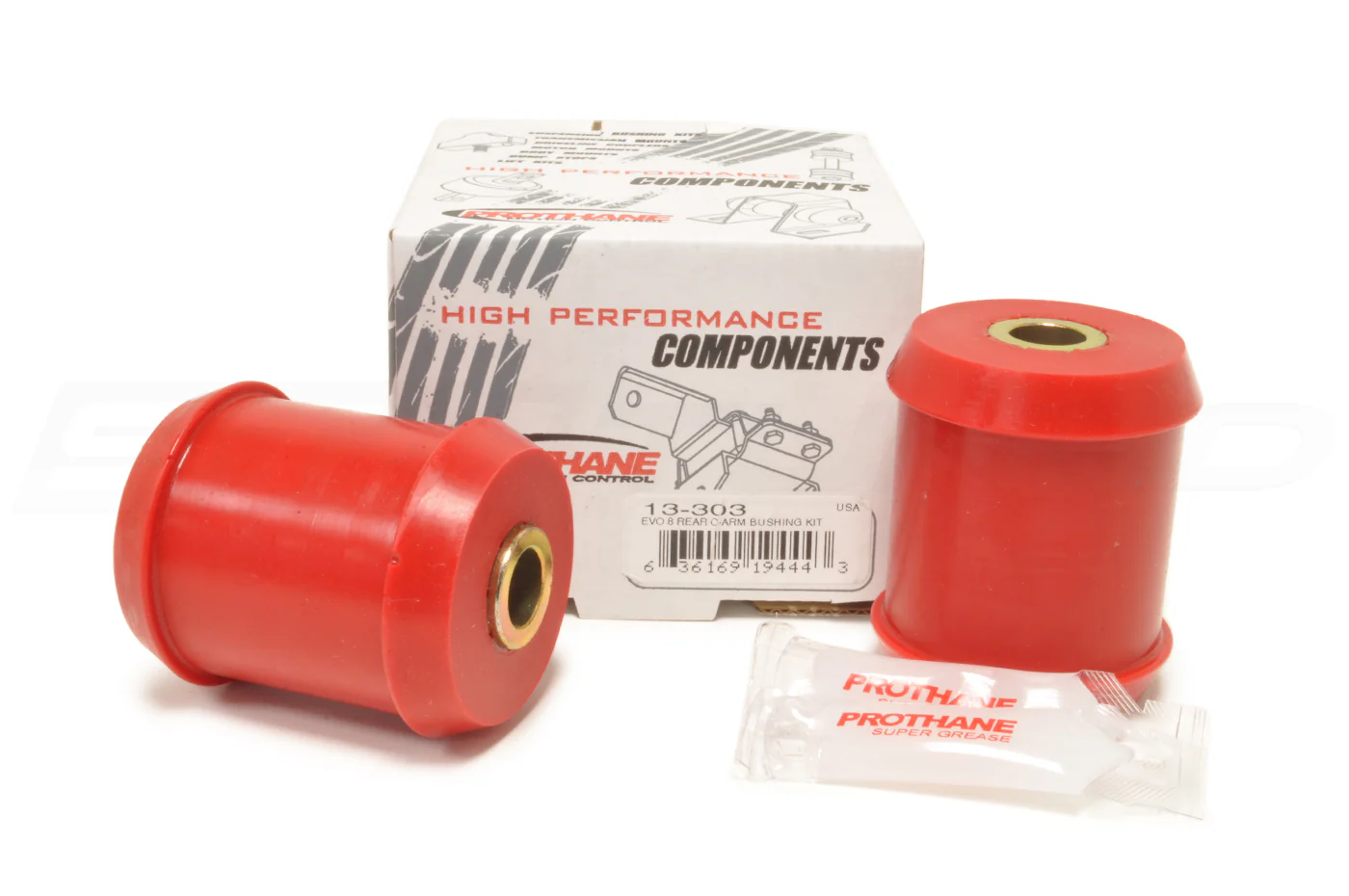 Prothane Rear Control Arm Bushings for Evo 7/8/9 (13-303) *Red* - Image 3