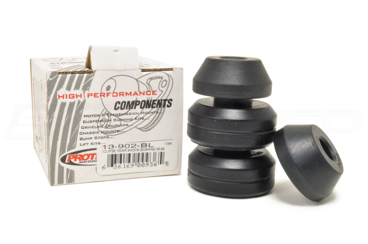 Prothane Rear Shock Bushings Black for 2G DSM (13-902-BL) - Image 3
