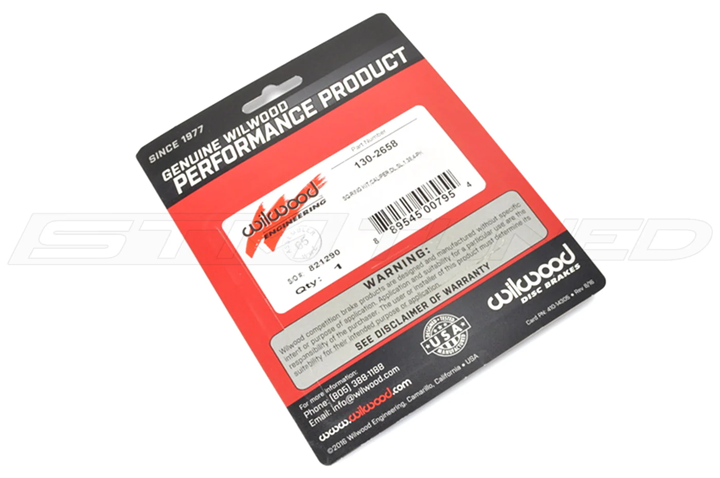 Wilwood Caliper Seals for STM Rear Drag Brakes (130-2658) - Image 4