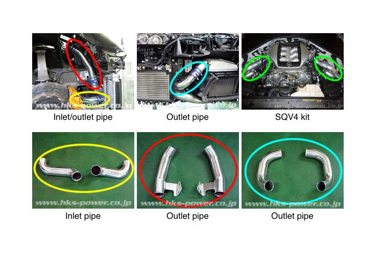 HKS Intercooler Piping Kit with SQV4 for R35 GTR (13002-AN004) - Image 3