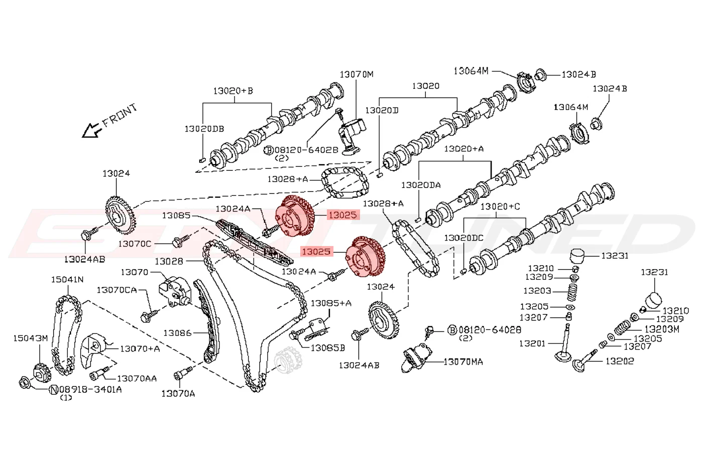 Nissan OEM Intake Timing Cam Sprocket for R35 GTR (13025-JK21A) - Image 2