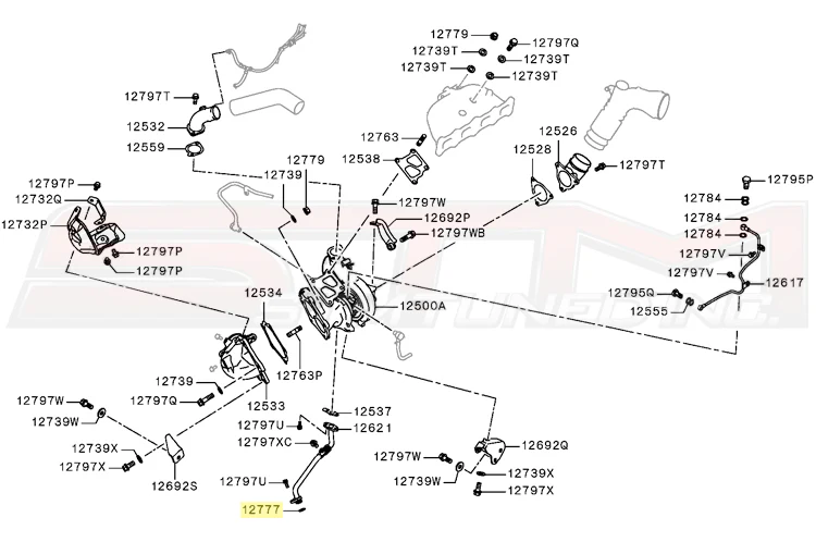 Mitsubishi OEM Turbo Oil Drain Tube to Pan O-Ring - Evo X - Image 4