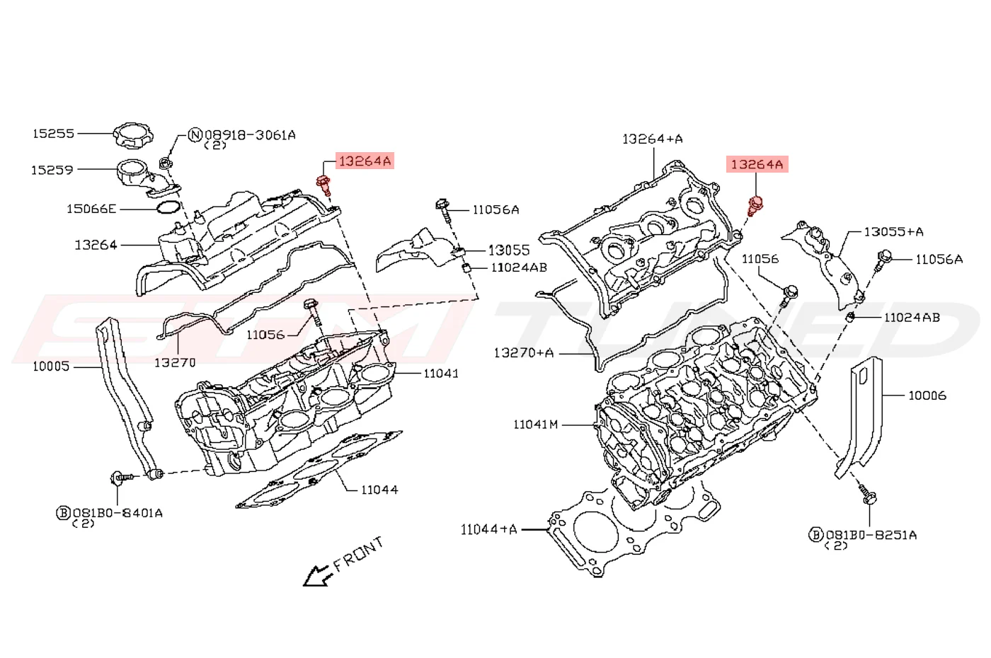 Nissan OEM Valve Cover Bolt for R35 GTR (13224-AD22B) - Image 2