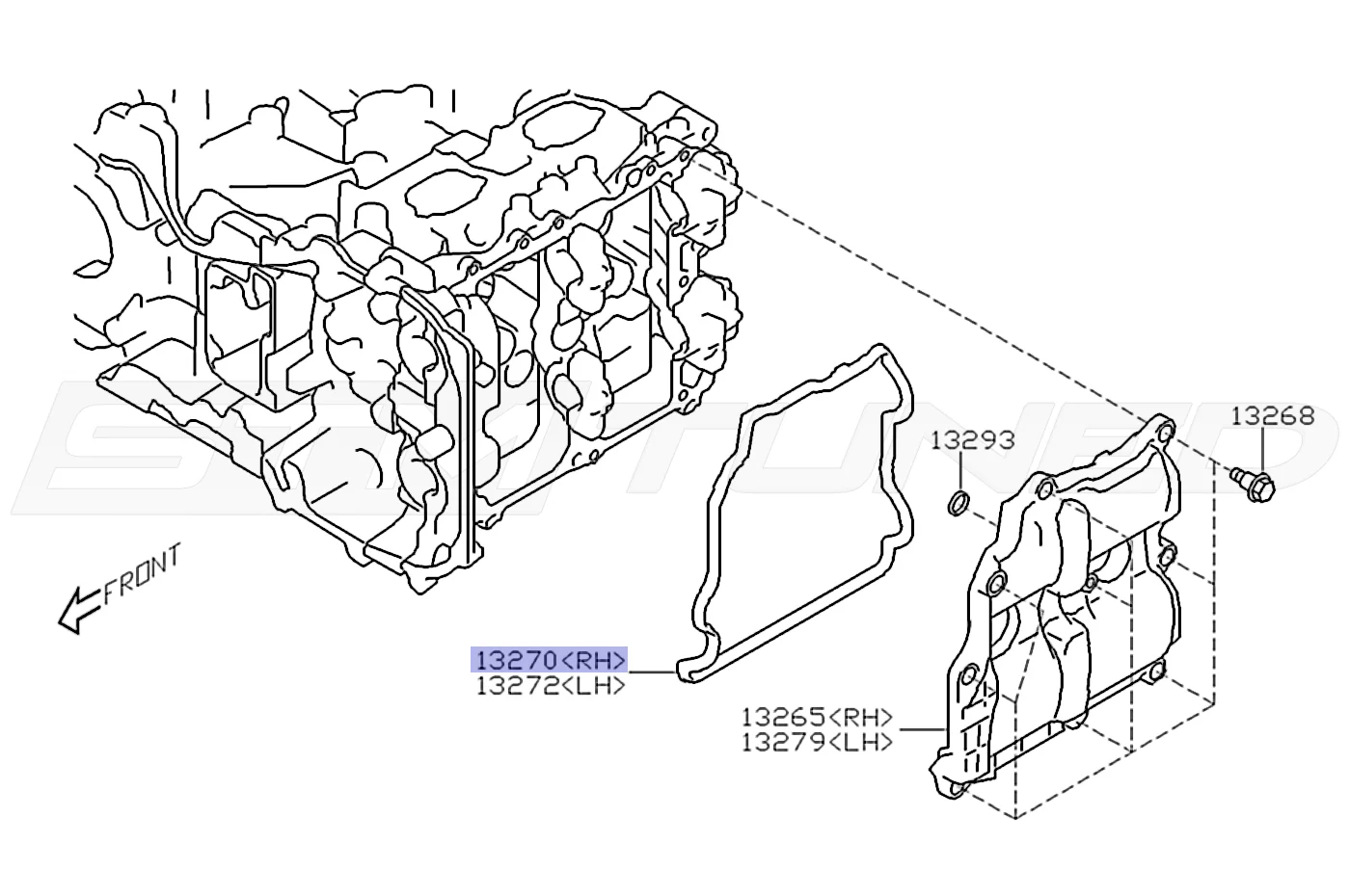 Subaru OEM Valve Cover Gasket (RH) for 2022+ WRX/BRZ (13270AA300) - Image 4
