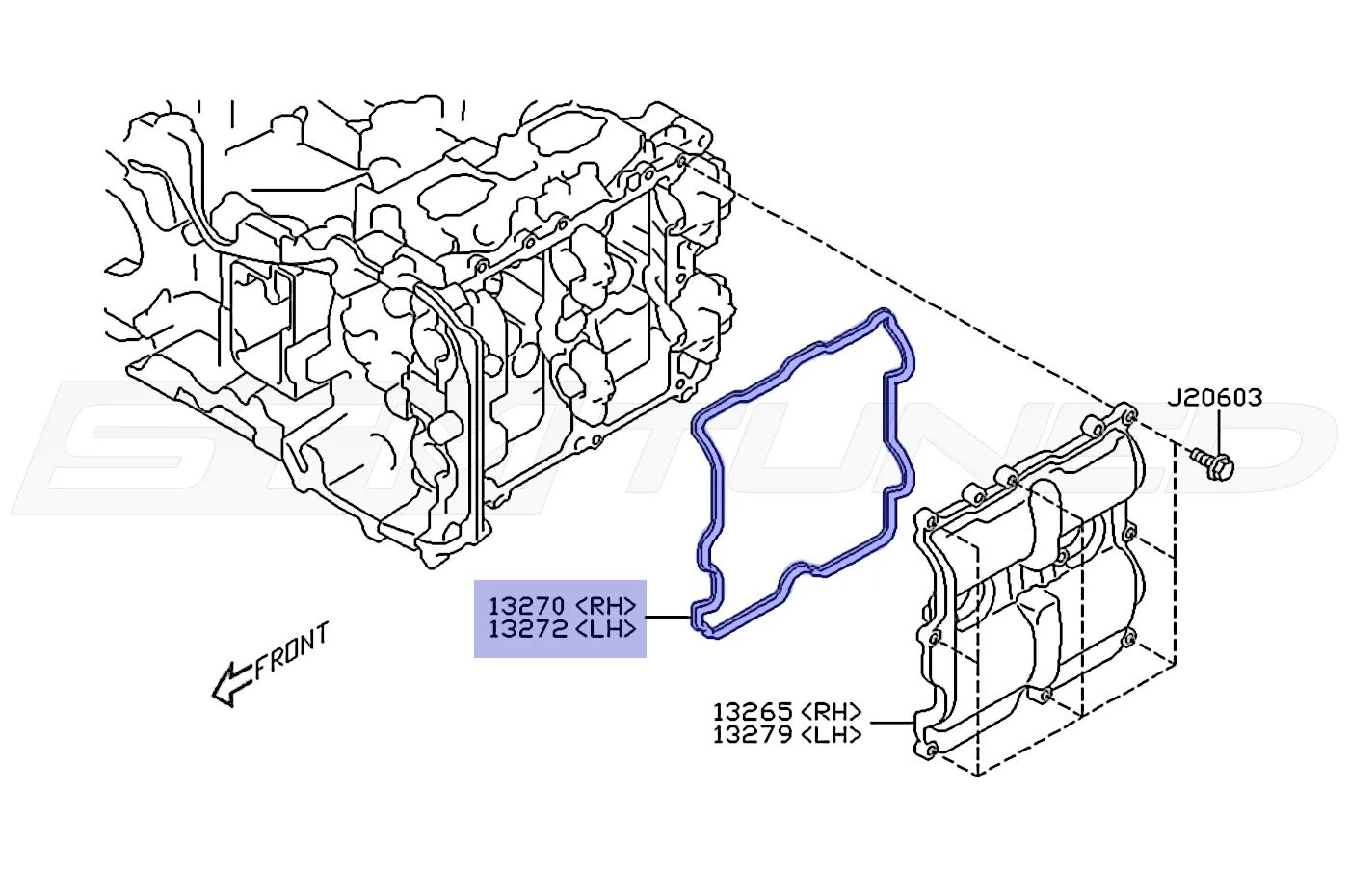 Subaru OEM Valve Cover Gasket for FA20 WRX/BRZ - Image 4