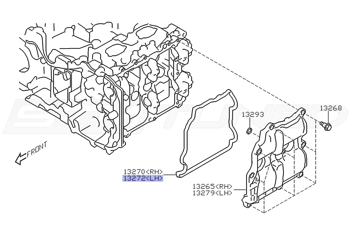 Subaru OEM Valve Cover Gasket (LH) for 2022+ WRX/BRZ (13272AA250) - Image 4
