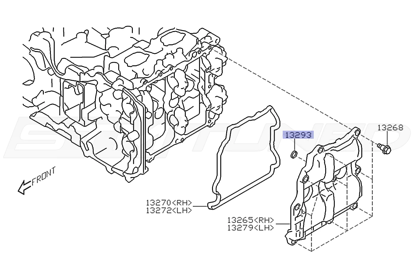 Subaru OEM Valve Cover Seal for 2022+ WRX/BRZ (13293AA060) - Image 3