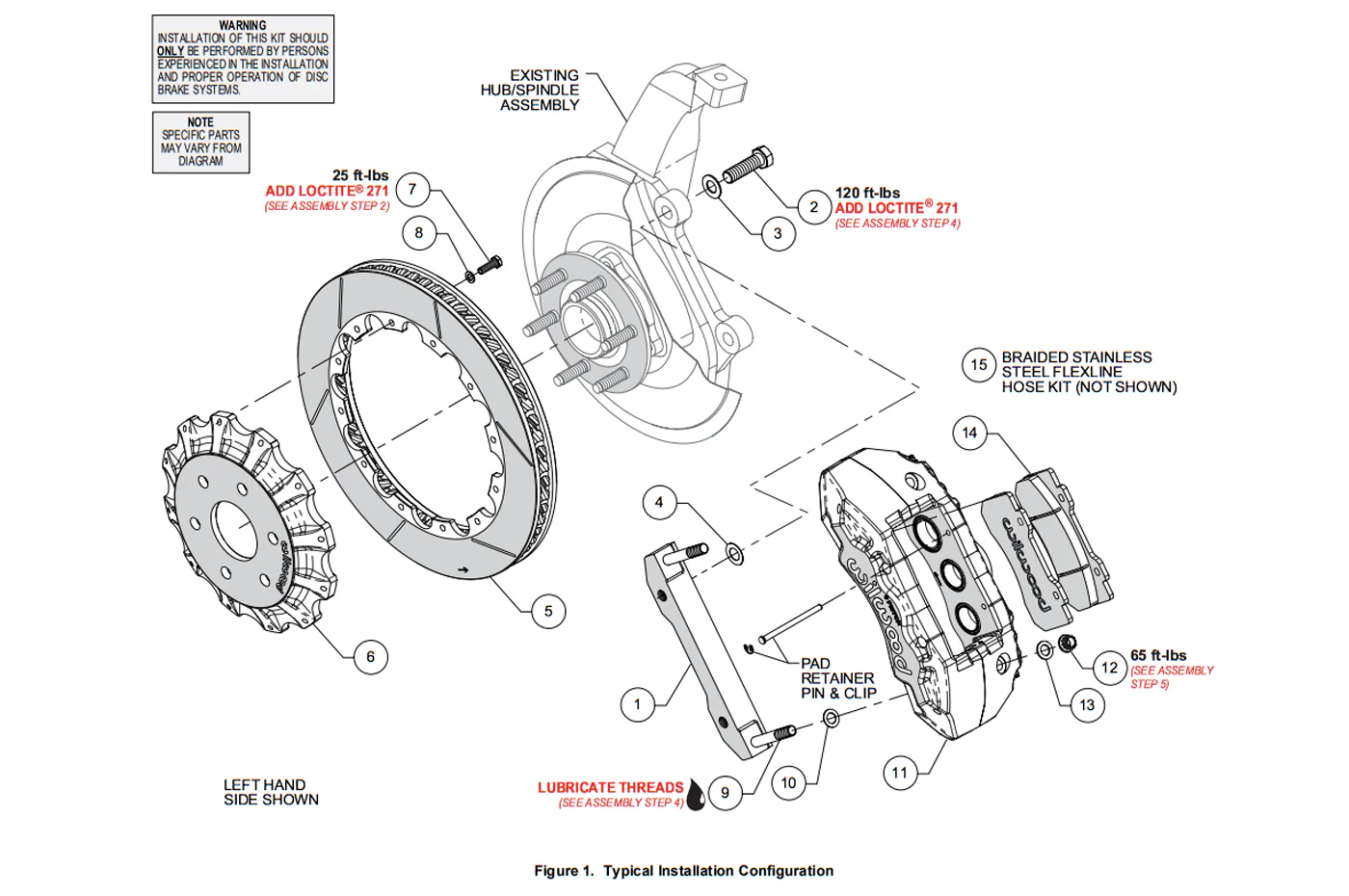 Wilwood Front TX6R Big Brake Kit for 2021+ Ram TRX (140-17389) - Image 4