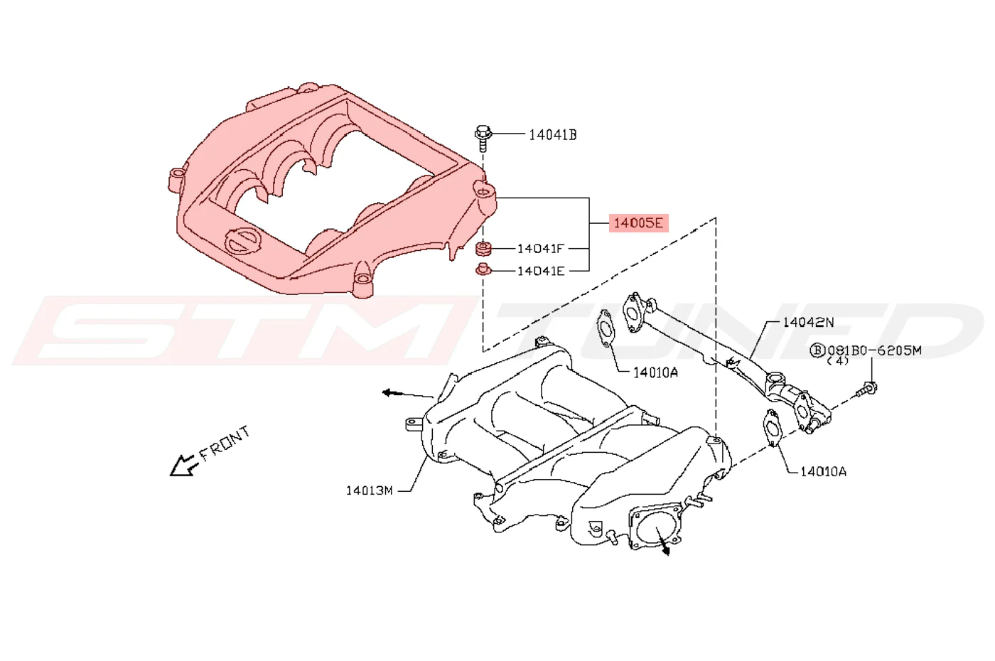 Nissan OEM Nismo Intake Manifold Engine Cover for R35 GTR (14041-89S0A) - Image 2