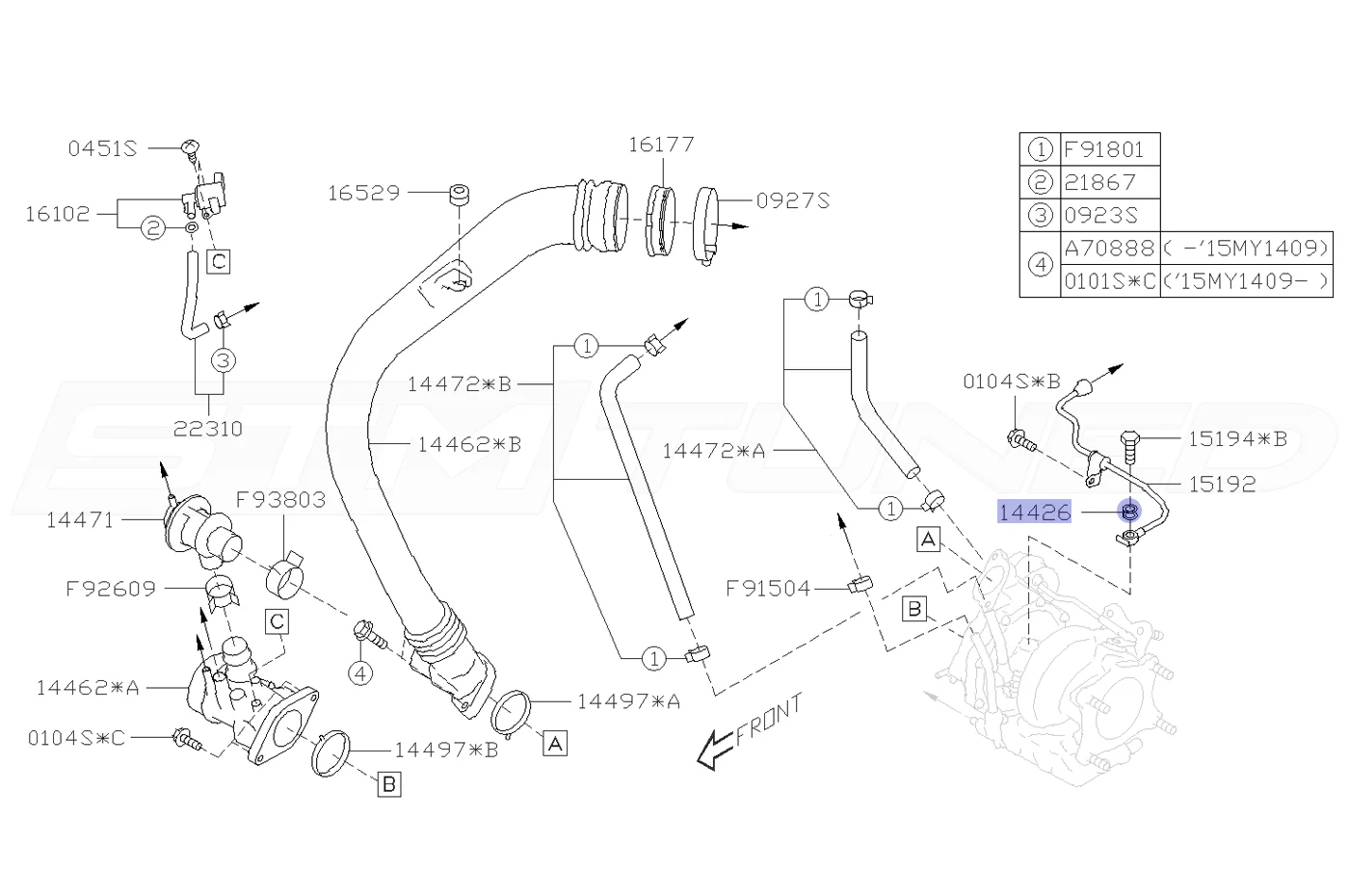 Subaru OEM Turbo 10mm Double Crush Washer for 15-2022+ WRX (14426AA000) - Image 3