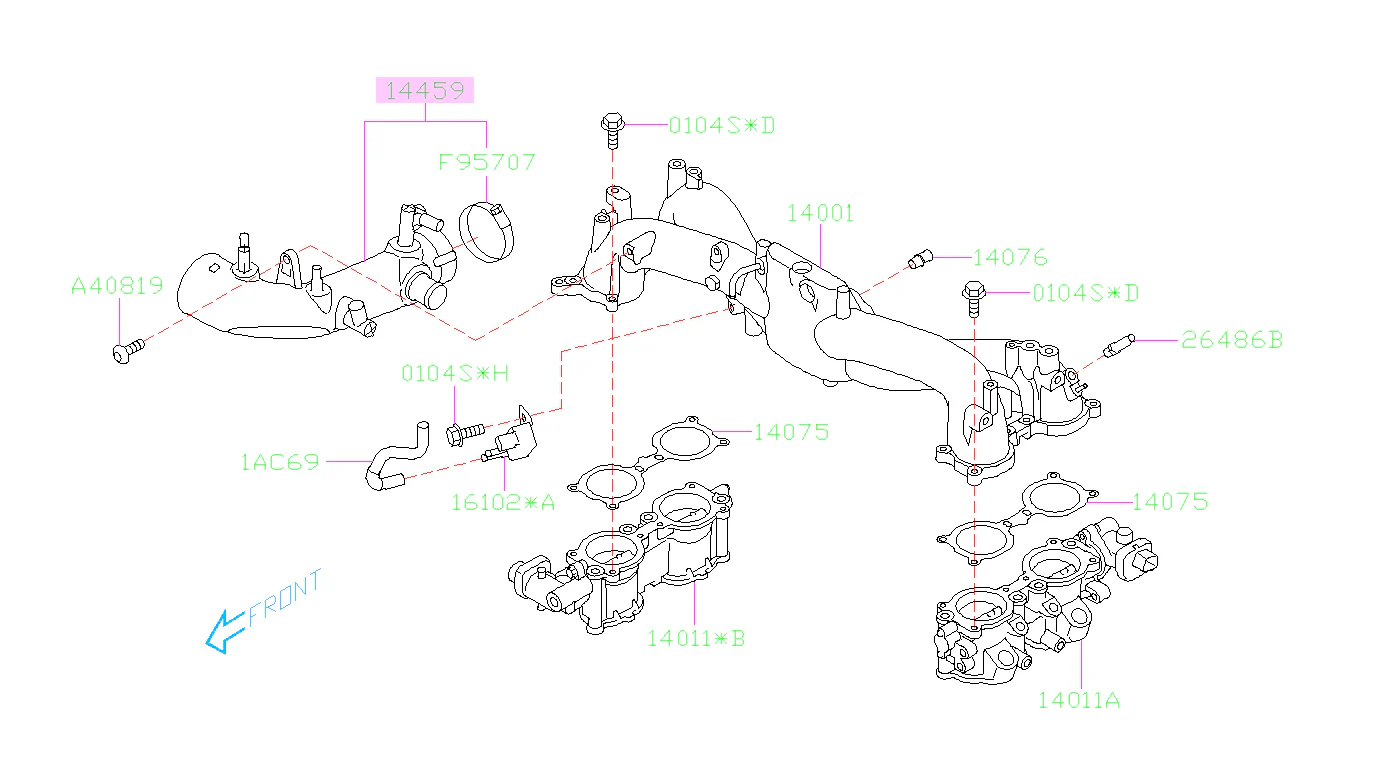 Subaru OEM Air Intake Duct for 07-16 STi - Image 7