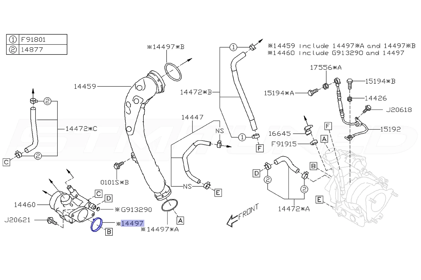 Subaru OEM Turbo Air Inlet Gasket for 2015-2025 WRX (14497AA040) - Image 3