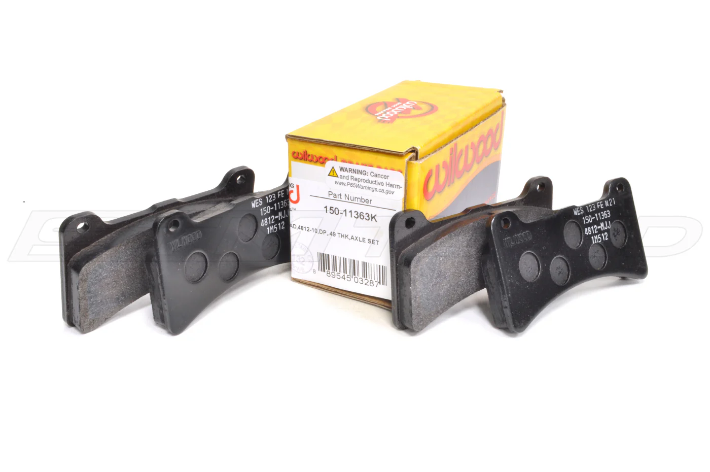 Wilwood Rear Pads for Foxbody Mustang Brake Kit (150-11396K) - Image 3