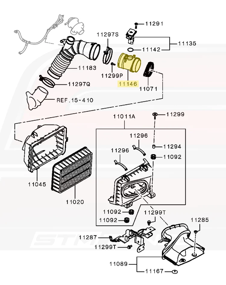 Mitsubishi OEM MAF Housing for Evo X (1500A219) - Image 4