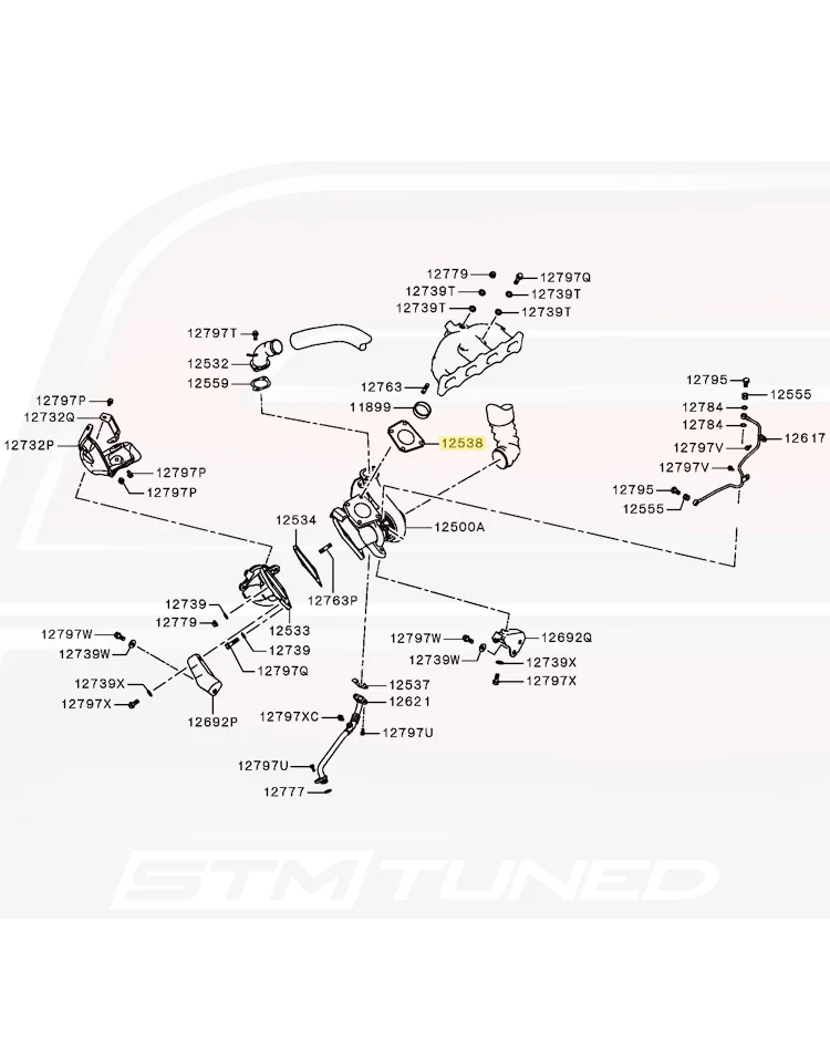 Mitsubishi OEM Turbo to Manifold Gasket for 09-15 Ralliart (1515A058) - Image 5