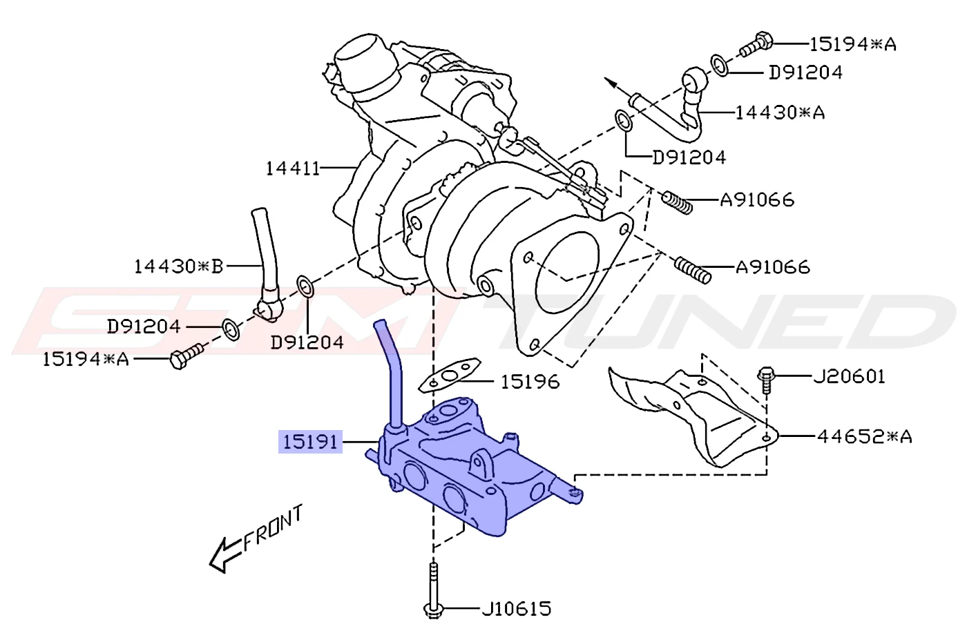 Subaru OEM Turbo Oil Tank for 2022+ WRX (15191AA060) - Image 2