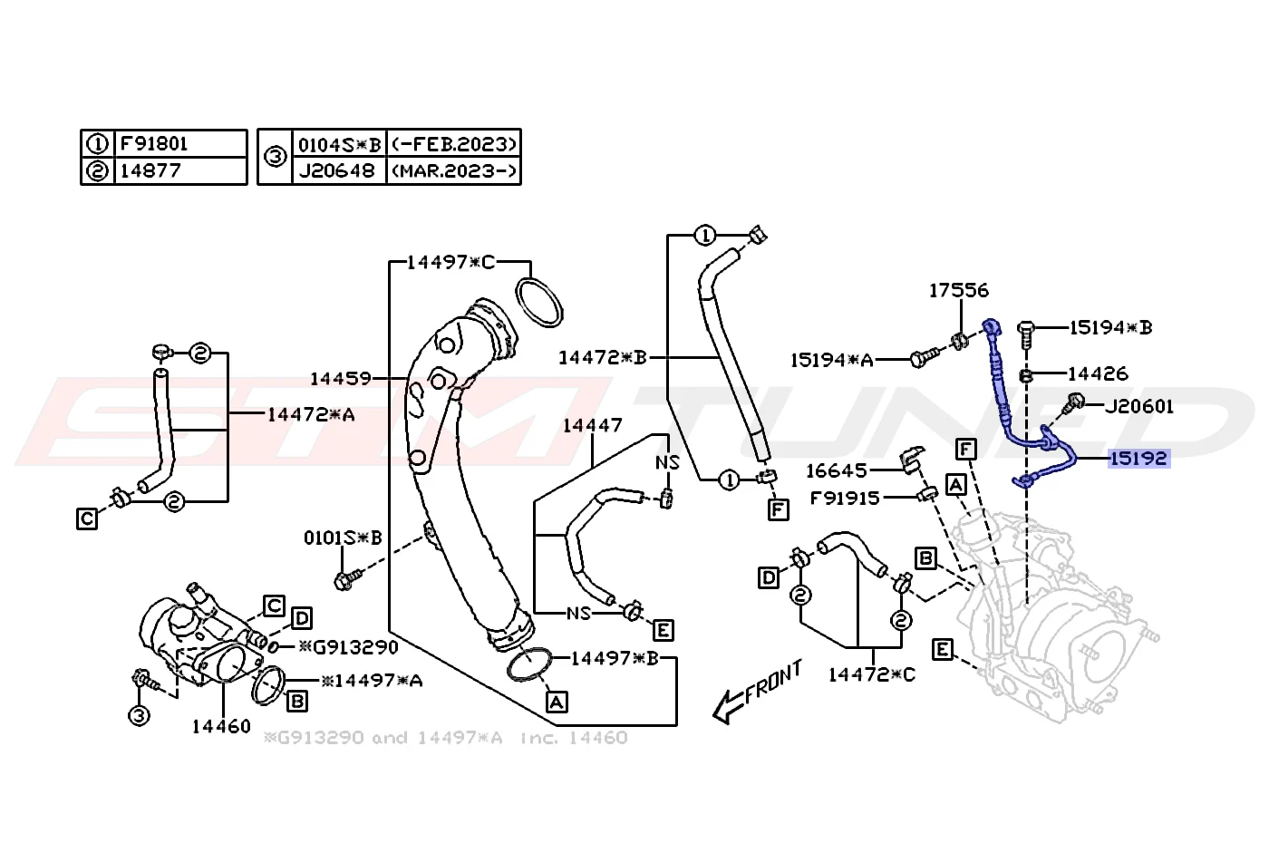 Subaru OEM Turbo Oil Feed Line for 2022+ WRX (15192AA850) - Image 2