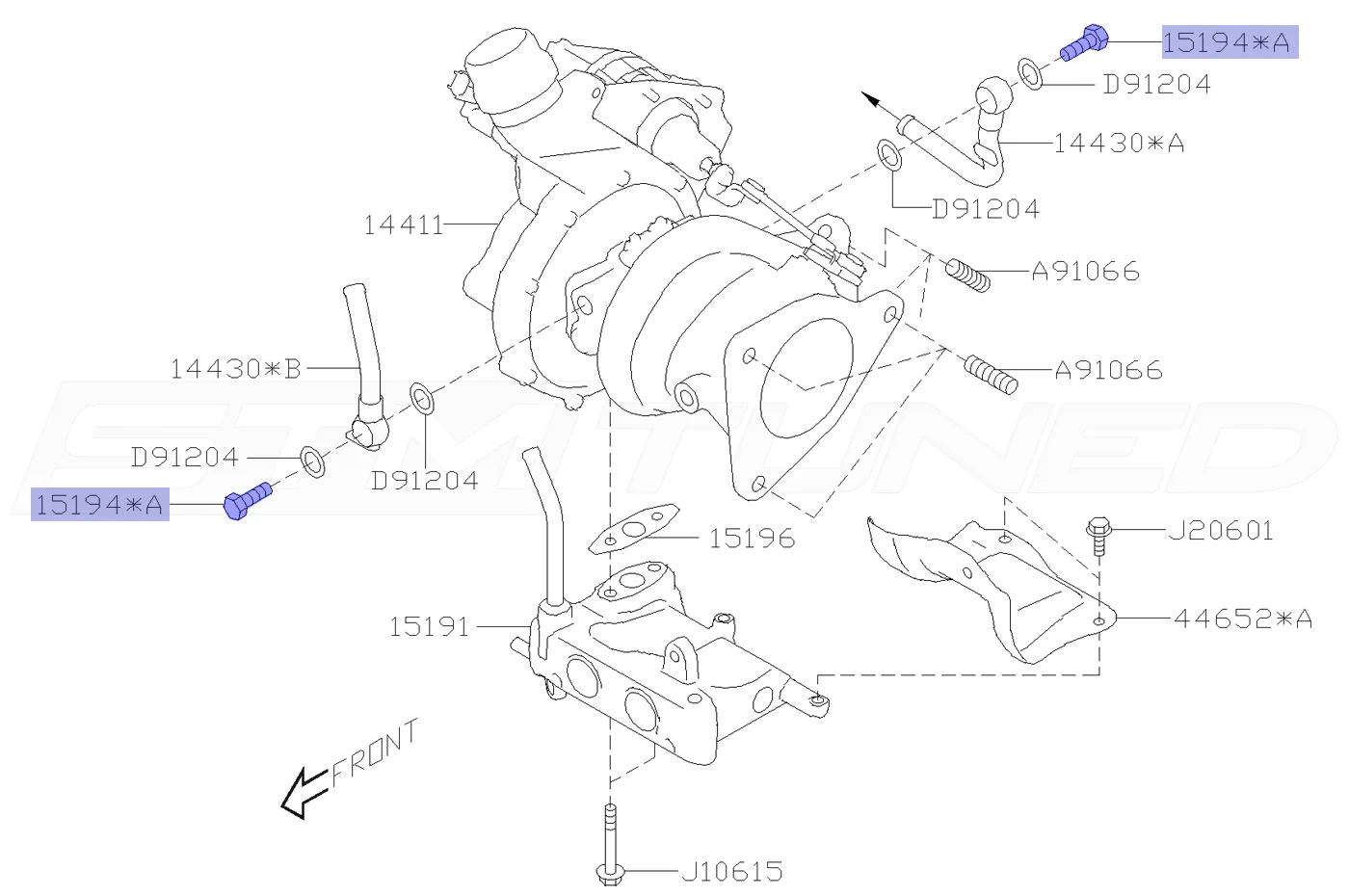 Subaru OEM Turbo Line 12mm Banjo Bolt for 2022+ WRX (15194AA270) - Image 4