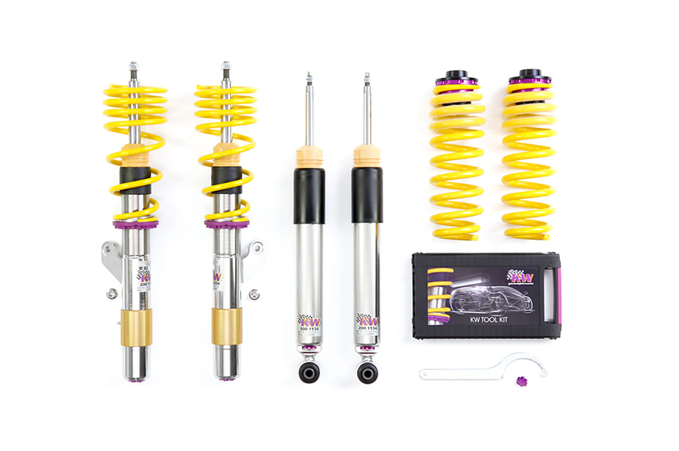 KW V2 Coilovers for 2015-2020 Audi S3 8V without Magnetic Ride (1521000M)
