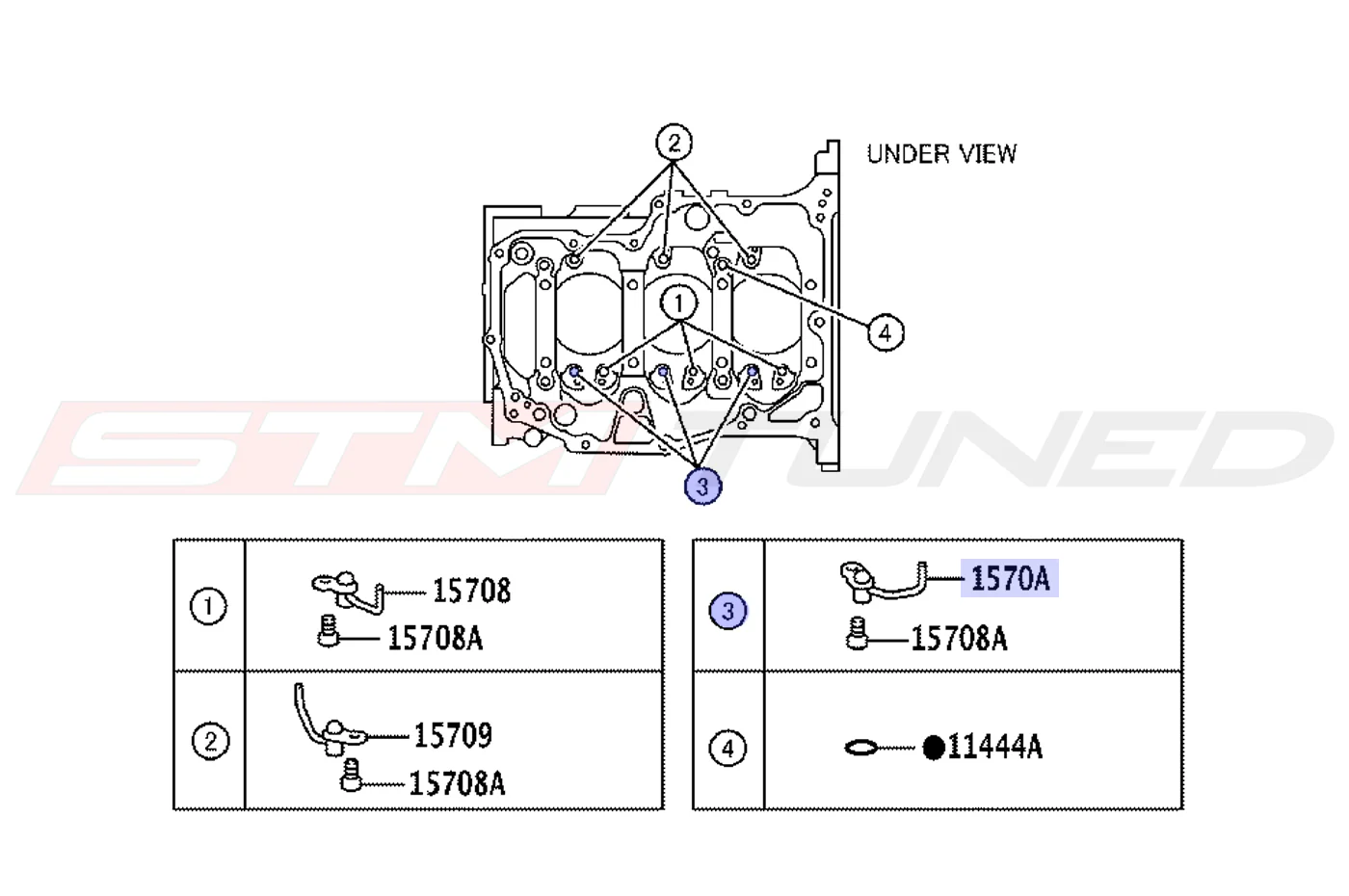 Toyota OEM Oil Jet Squirter (#3) for GR Corolla (1570A18010) - Image 2