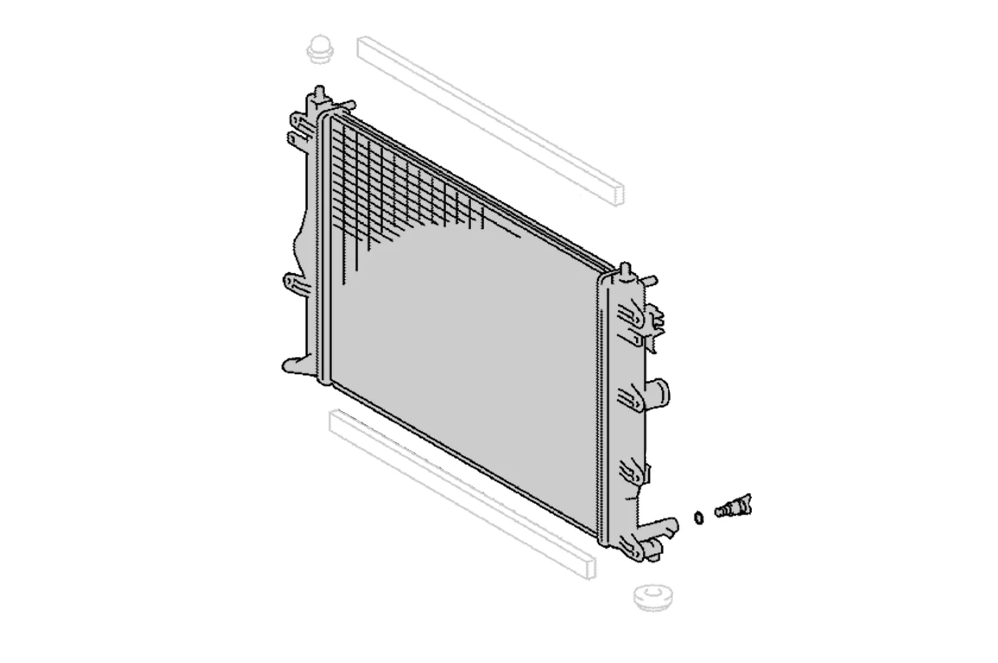 Toyota OEM Radiator for GR Corolla (1640018060)