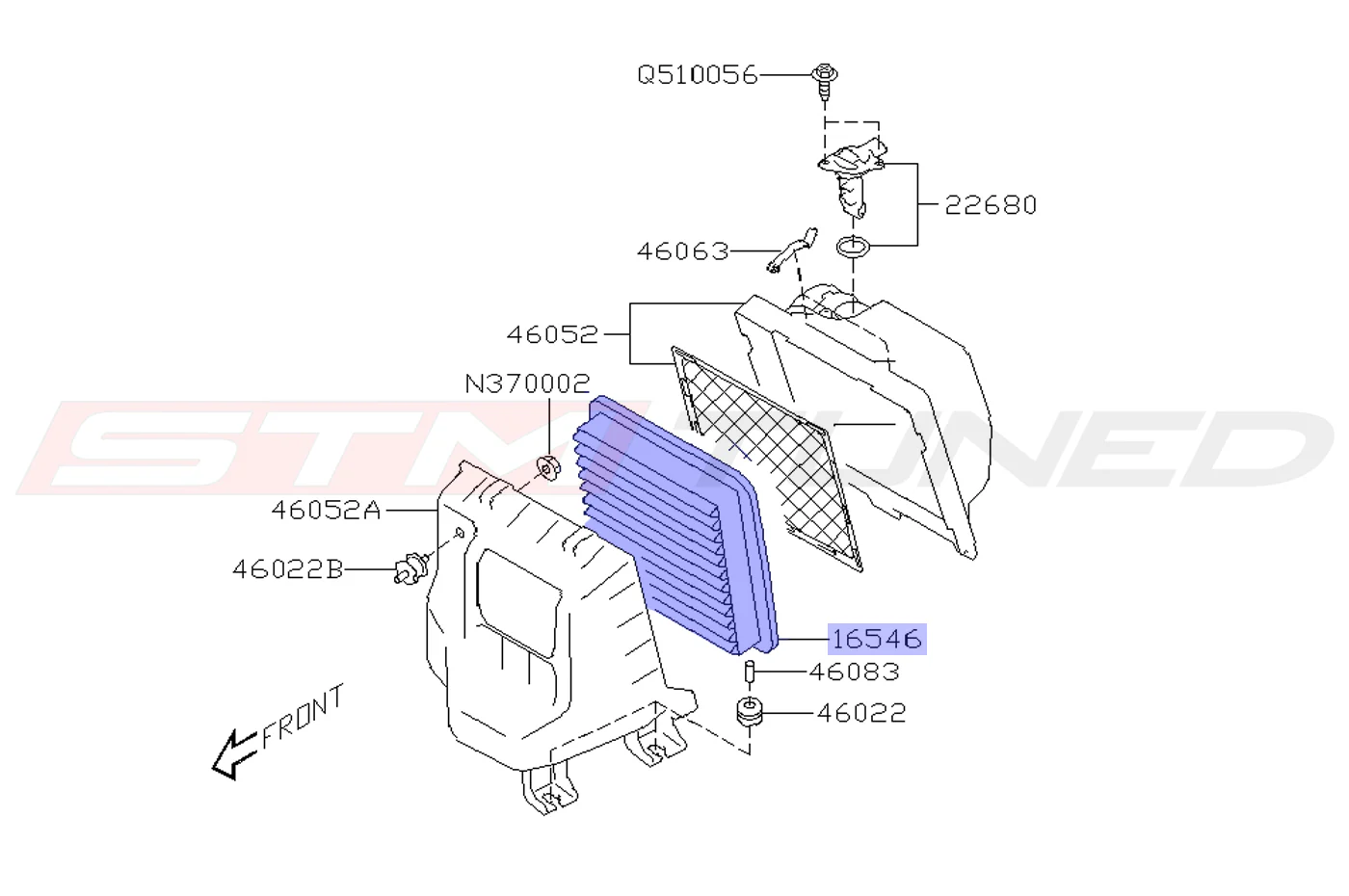 Subaru OEM Intake Air Filter for 2022+ WRX (16546AA16A) - Image 3