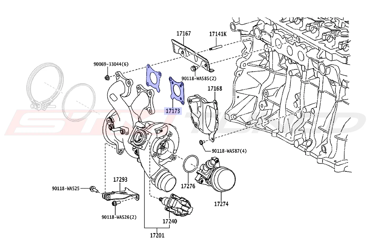 Toyota OEM Exhaust Manifold Gasket for 2020 Supra GR (17173WAA02) - Image 4