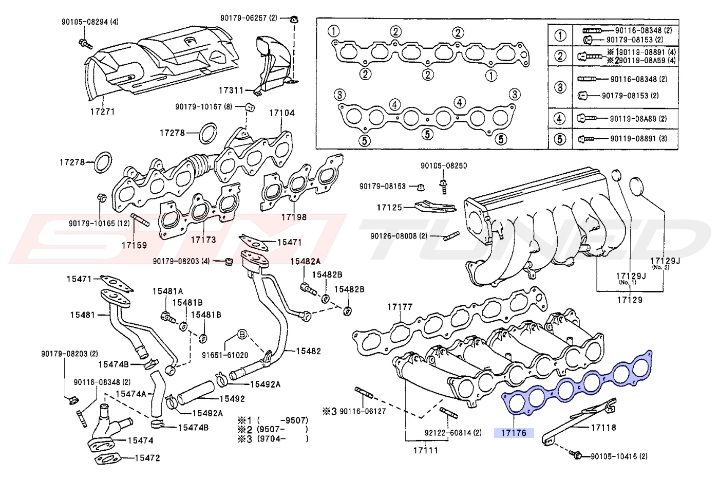Toyota OEM Surge Tank to Manifold Gasket for MK4 Supra (1717646030) - Image 4