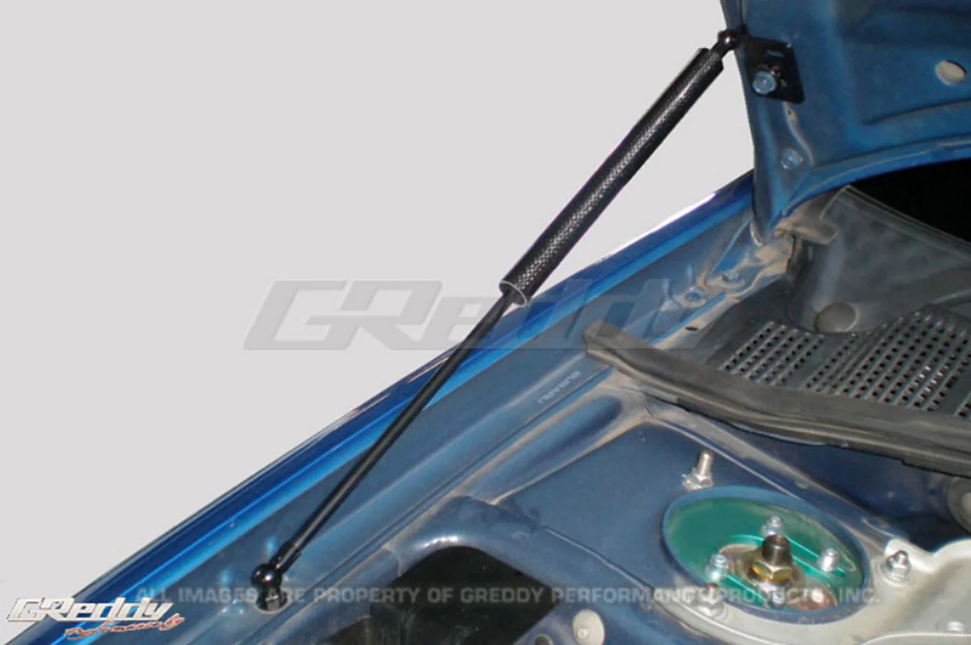 GReddy Carbon Fiber Hood Damper for 05-07 WRX/STi (18560101) - Image 5