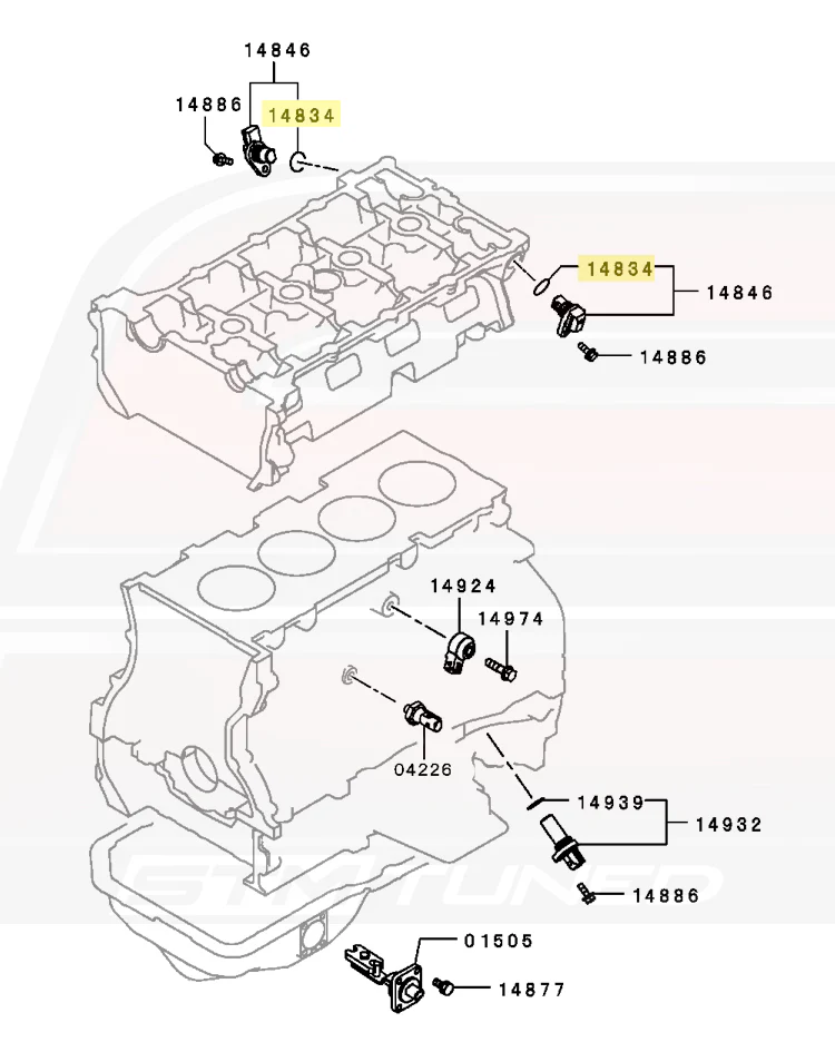 Mitsubishi OEM Cam Position Sensor Oring for Evo X (1865A110) - Image 3