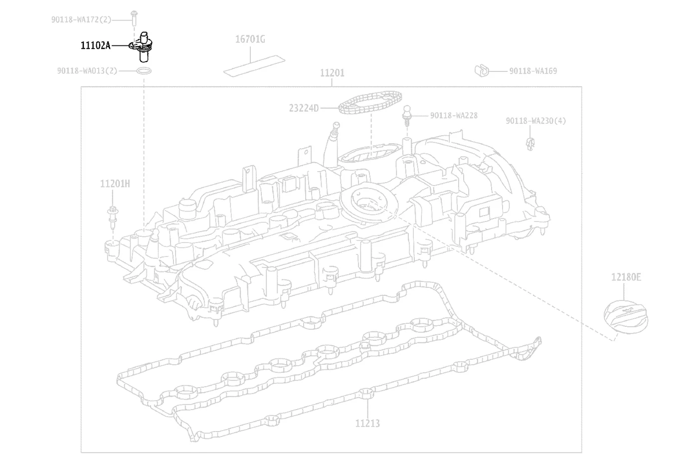 Toyota OEM Camshaft Position Sensor for 2020 Supra (19300WAA01)