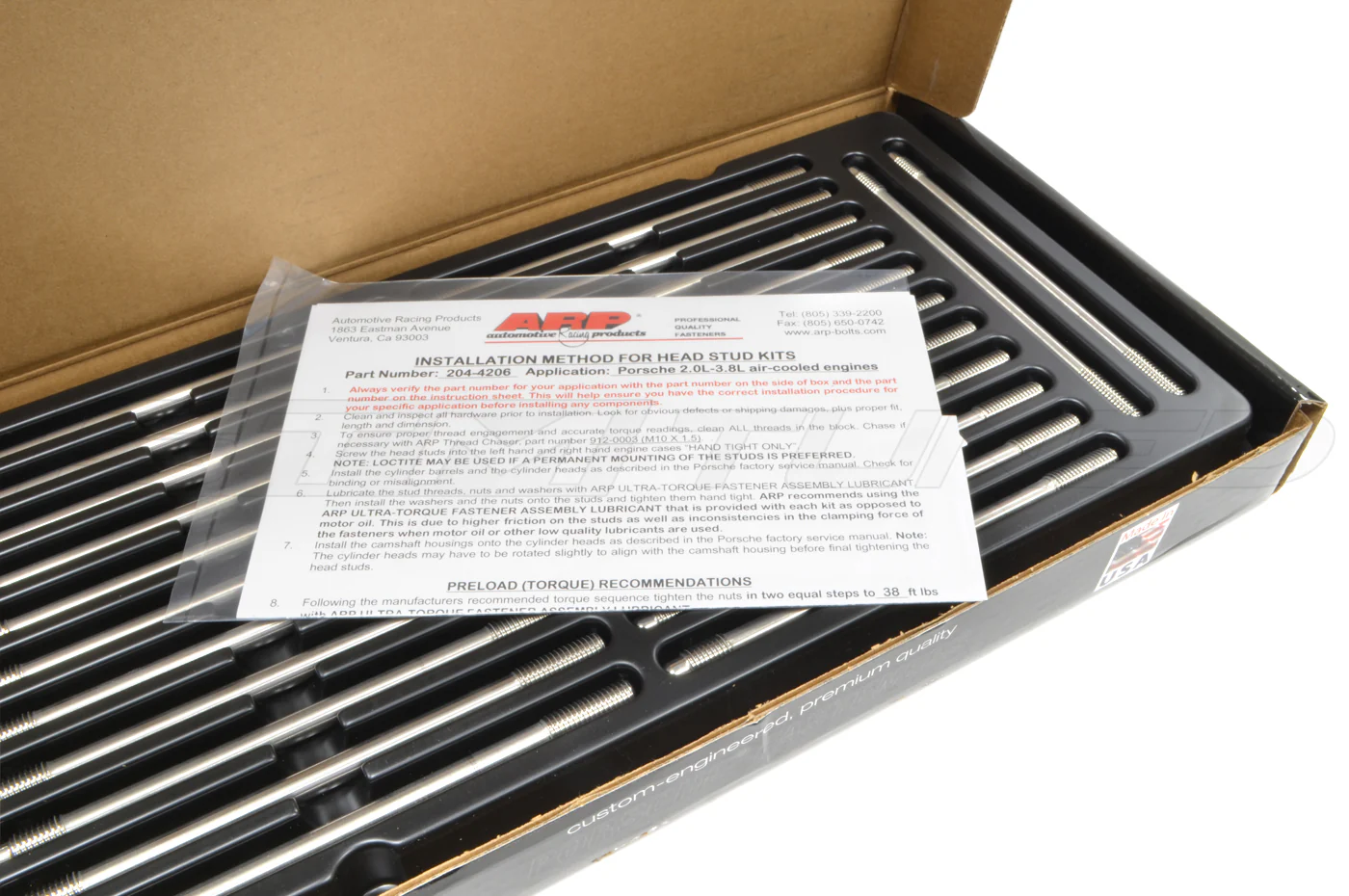 ARP Head Studs for Porsche 911 & 930 Turbo SS (204-4206) - Image 3