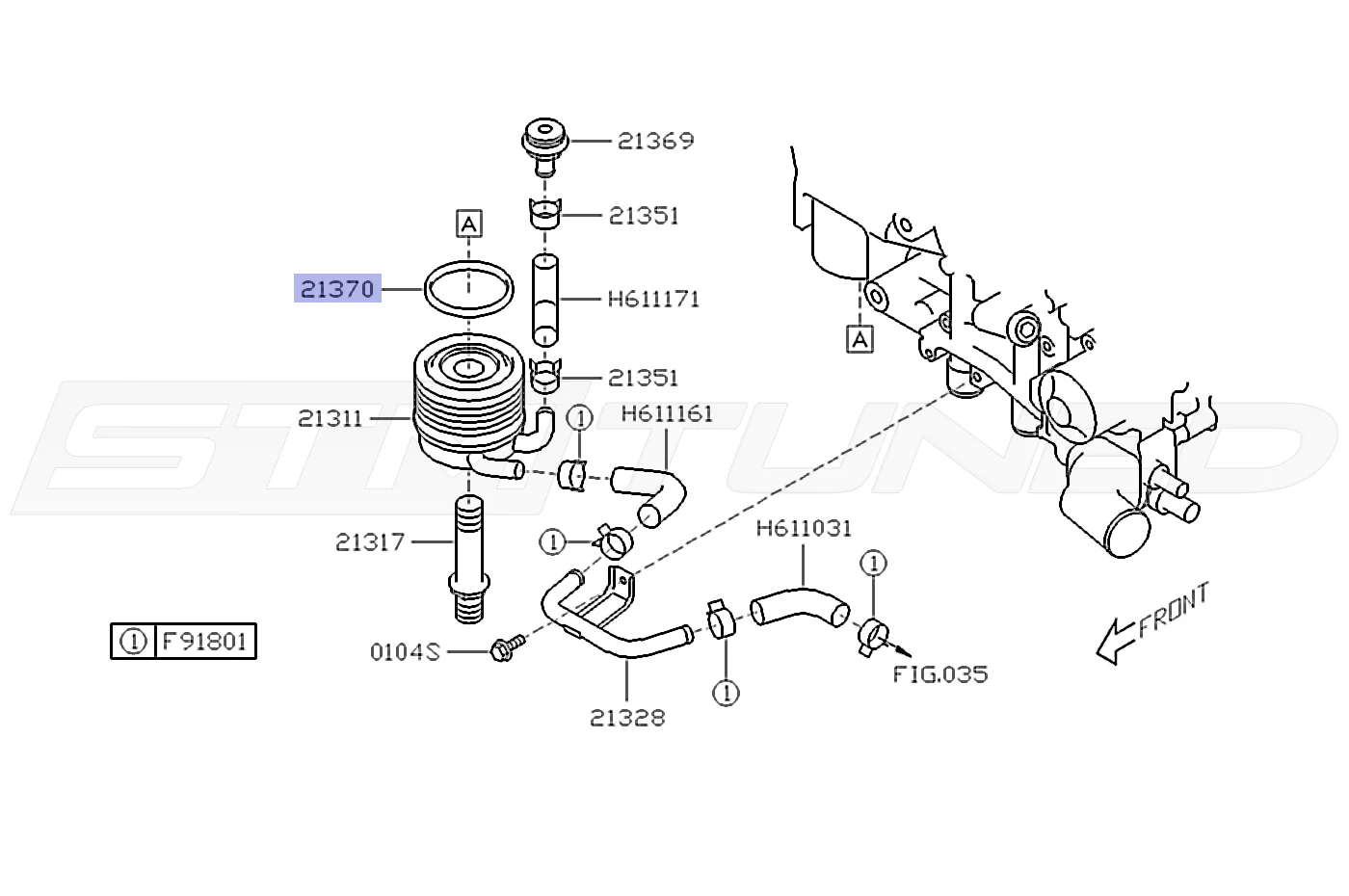 Subaru OEM Engine Oil Cooler Gasket for WRX STi BRZ (21370KA001) - Image 4