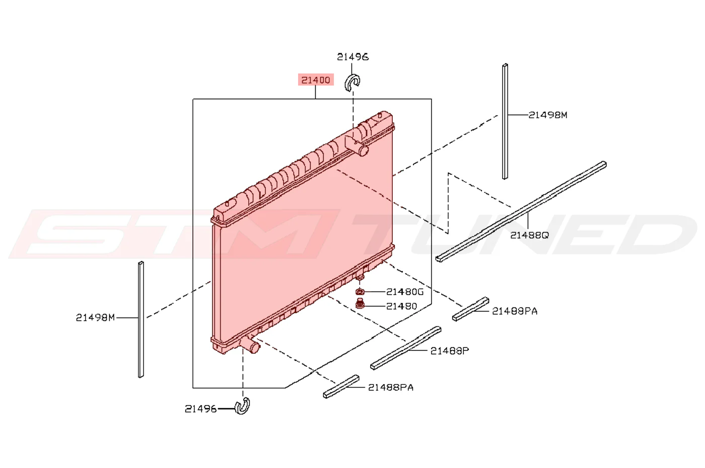 Nissan OEM Radiator for R35 GTR (21410-JF00B) - Image 2