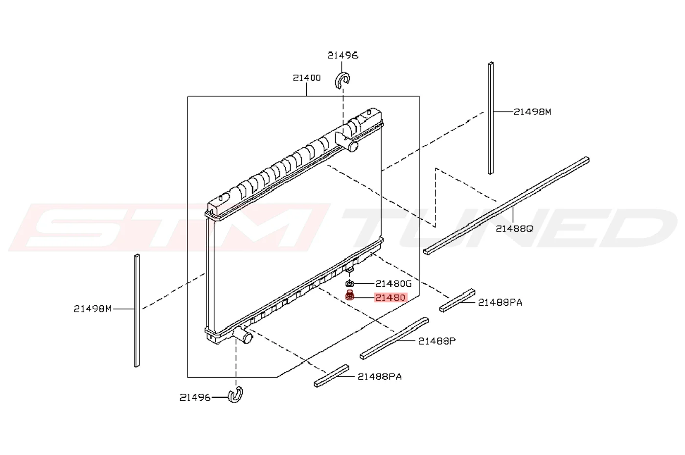 Nissan OEM Radiator Drain Plug for R35 GTR (21440-50Y00) - Image 2