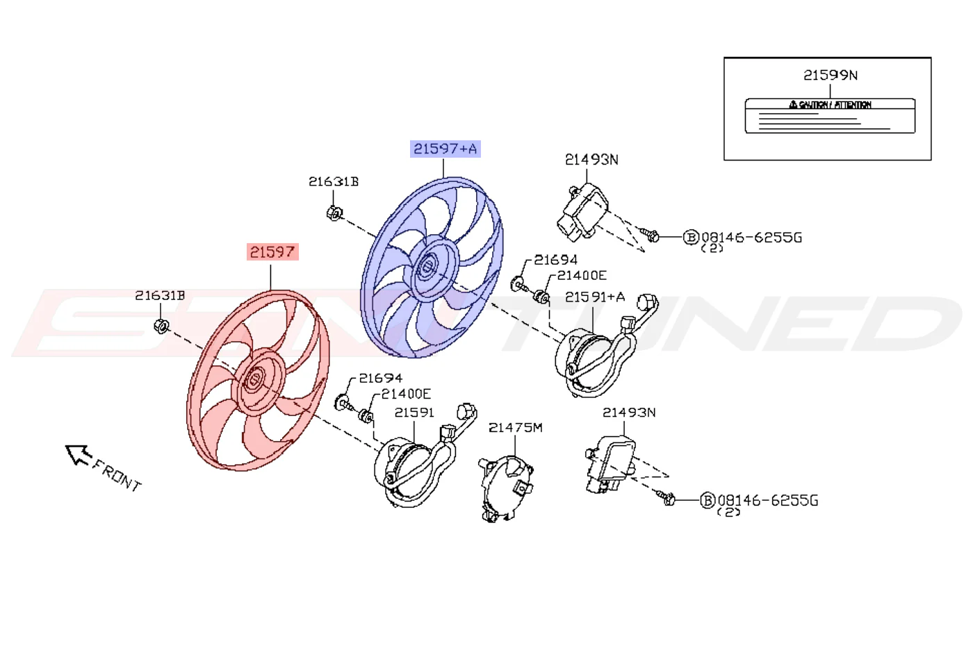 Nissan OEM Radiator Fan for R35 GTR - Image 2